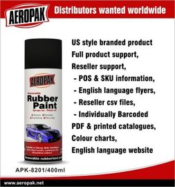 Abrasion Resistant Automotive Aerosol All Purpose Spray Paint , Rubber Coated