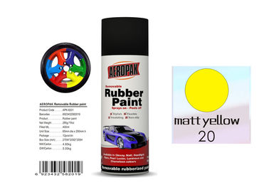High Gloss Auto Spray Paint / Red Rubber Car Paint Spray Can Impact Resistance