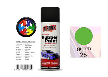 Abrasion Resistance Removable Rubber Spray Paint  Head Light Green Color For Car Coating