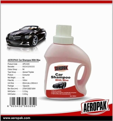 Aeropak Car Wash Foam Shampoo With Polishing Wax Coat Car Care Cleaning Product