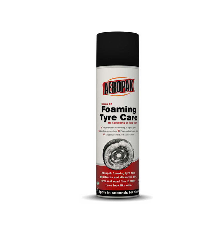 Effectively Car Care Products / Tyre Foam Spray For Glazing And Protection