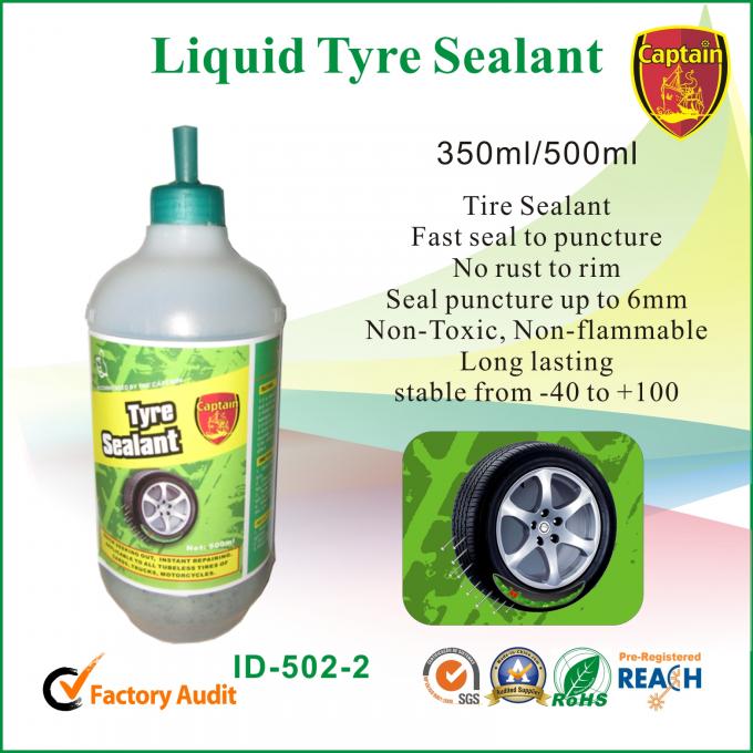 Organic Polymer Rubber Tire Repair Liquid Waterproof 500ml For Motorcycle