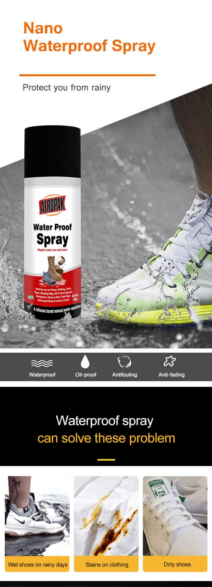 200ML Liquid Fabric Aeropak Waterproof Spray ISO9001 REACH 0