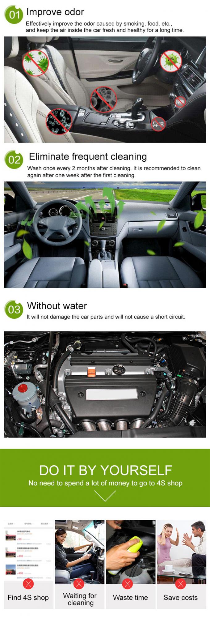 TUV Certifacates Car Air Conditioner Cleaning Spray 500ml 2