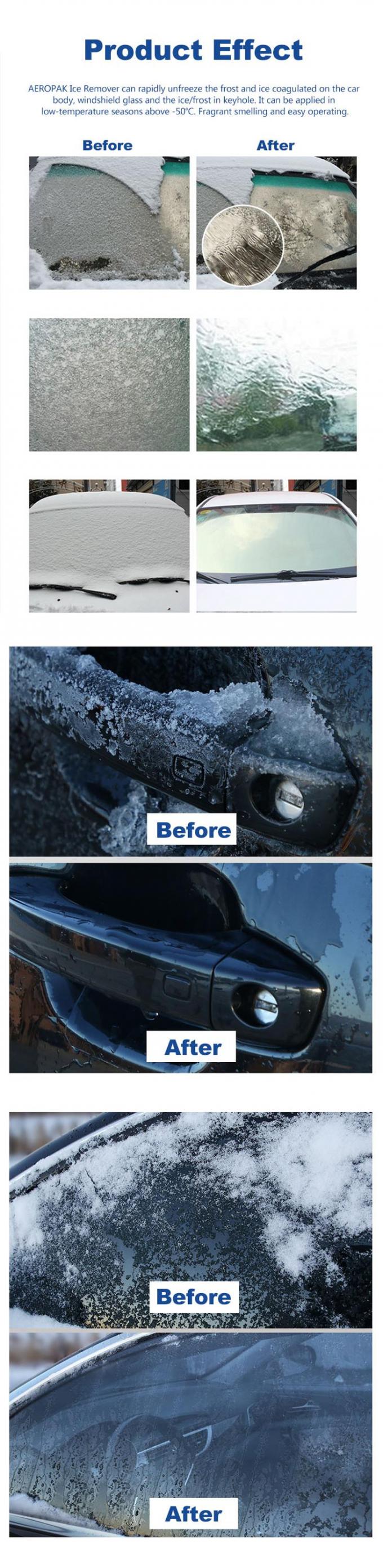Aeropak 500ml Windscreen Ice Remover Spray 12.3oz Car Care Spray 0