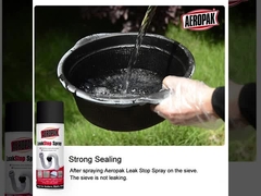 Black Leak Liquid Sealer Aerosol Spray Paint Sealant Coating 400ml Filled