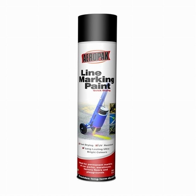 Aeropak White Road Marking Spray Paint 500ml Pavement Fast Drying