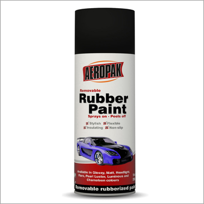 Matt Effect Rubber Coating Spray Paint 400ml Aeropak Rubber Paint Quick Drying For Cars