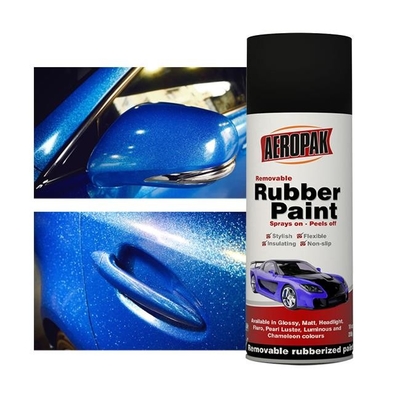 Pearl Luster Rubber Paint Spray For Cars Peelable Colorful Aeropak Rubber Paint
