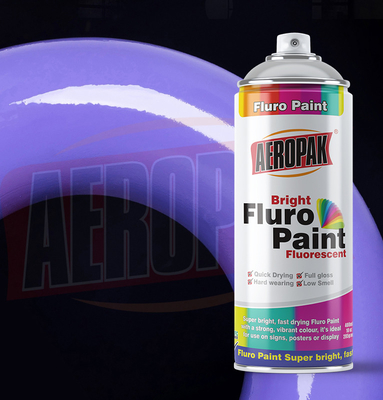 Custom 450ML Fluorescent Purple Aerosol Spray Paint Bright Color