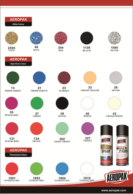 Aeropak 400ml Red Glitter Aerosol Spray Paint , DIY Acrylic Spray Paint