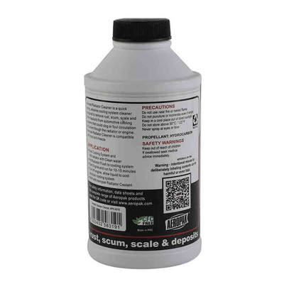 Aeropak Liquid Car Radiator Cleaner 325ml Environmental Friendly