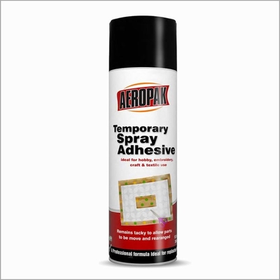 Aeropak 500ml Temporary Adhesive Spray For Embroidery OEM / ODM