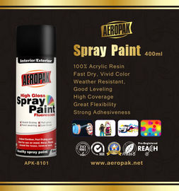 High Glossy Aerosol Spray Paint , Wide Coverage Automotive Aerosol Paint