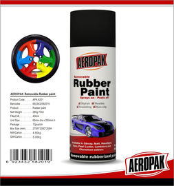 Black 400ml Rubber Based Spray Paint High Gloss Fast Drying And Easy To Remove