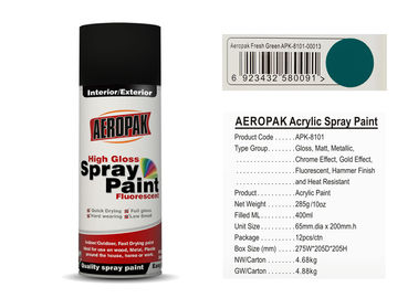 AEROPAK brand fresh green 400ml acrylic Spray Paint with MSDS for car