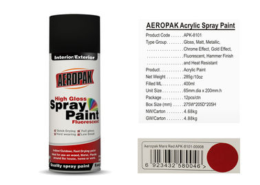 Car Acrylic Spray Paint 0.4L With Mars Red Color APK-8101