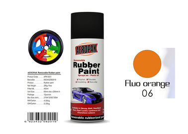 400ml Rubber Coat Spray Paint With Fluo Orange Color APK-8201-6