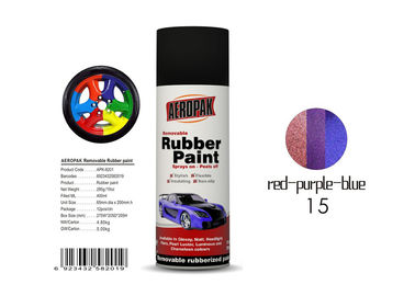  Air Dry Removable Rubber Spray Paint With Chameleon Red - Purple - Blue Color