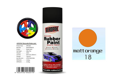 Matt Orange Color Rubber Based Spray Paint 60 Min Hard Dry With REACH Certificate