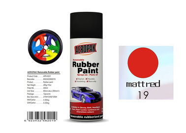 Good Hardness Rubber Coat Spray Paint  Matt Red Color APK-8201-19