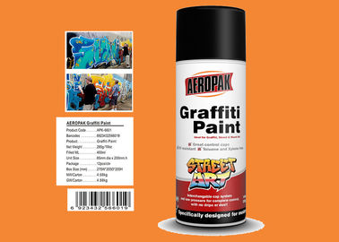 MSDS Graffiti Spray Paint , Outdoor Spray Paint With  Orange Yellow Color
