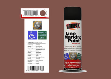 AEROPAK 500ML mission brown color Line Marking Spray Paint for road with SGS