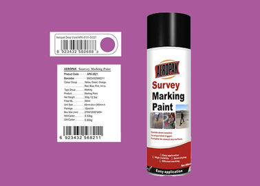 Deep Viole Marking Spray Paint , Survey Marking Paint For Bitumen 235g