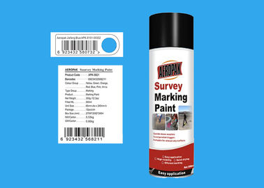 ROHS Survey Marking Paint Jiefang Blue Color For Concrete 99 % Spray Rate