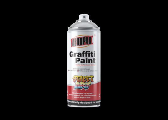 Graffiti Xylene Free Fast Drying Spray Paint UV Resistant With Great Control Caps