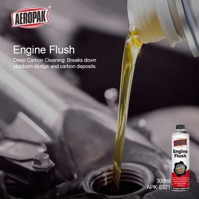 Aeropak 300ml Aerosol Eco-friendly Deeply Car Engine Flush Oil Extends Oil Life Cleaning Liquid Lubricating Model APK-8321