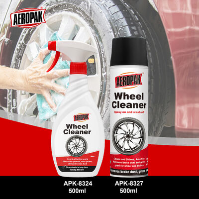 Aeropak 500ml Rapidly Dissolving Dirt Wheel Cleaner Car Detailing Chemical Product for Steel Wheels Cleaner & Wash