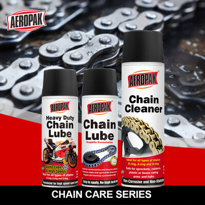 AEROPAK 200ml Aerosol Heavy Duty Anti Rust Bike Motorcycle Chain Lube Lubricant Spray with Base Oil Automotive Lubricant