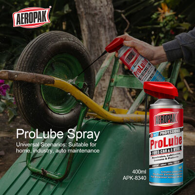 Aeropak 400ml Aerosol Rust Inhibitor Prevention Anti Rust Oil Lubricant All Purpose Lubricating Spray 300g Clear