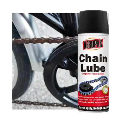 AEROPAK 200ml Automotive Chain Lube Spray Base Oil for Noise Reduction Drag Reduction Improved Transmission Efficiency Fast
