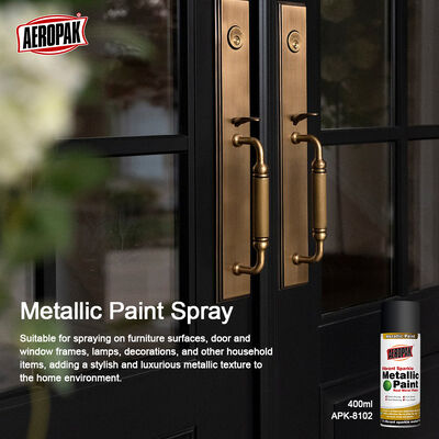 High Quality 400ml Quick Dry High Gloss Acrylic Liquid Coating Wholesale Custom Color Metallic Spray Paint Aeropak Automotive