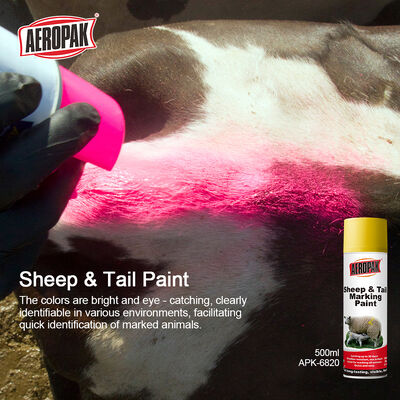 Animal Marking Paste Aeropak for Pigs Sheep Cattle and Horses Long Lasting Visible Rich Colors Skin Safe for Livestock Farming