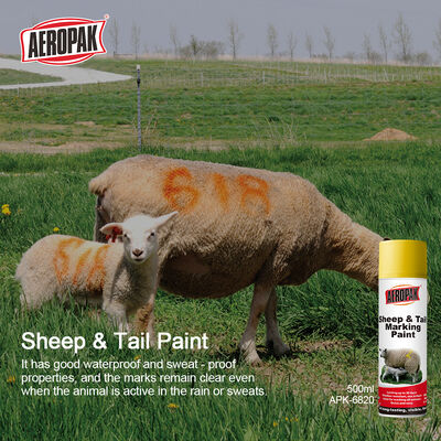 Animal Marking Paste Aeropak for Pigs Sheep Cattle and Horses Long Lasting Visible Rich Colors Skin Safe for Livestock Farming