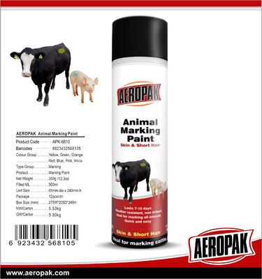 Wholesale Aerosol 500ml Aeropak Animal Marking Paint Livestock Animal Marker Spraying Paint