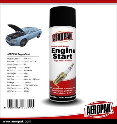 Low Temperature Start Starting Fluid Engine Starter