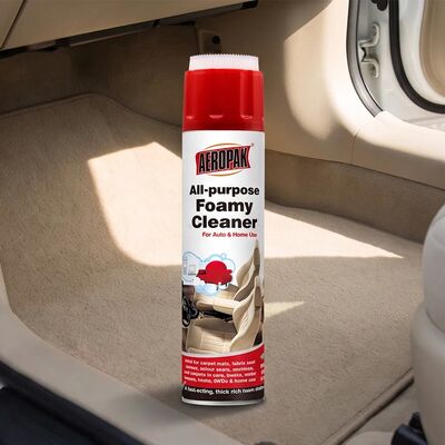 Aeropak 650ml Car Cleaning Products Multi-Purpose Foam Cleaner for Leather Carpet Furniture