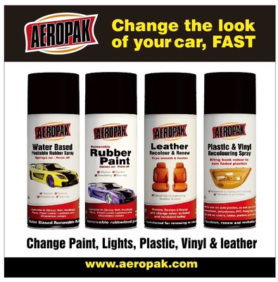 Aeropak spray paint for leather Aerosol recolor and renew leather spray paint