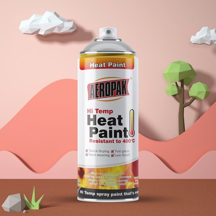 High Heat Resistant Spray Paint 400ml Aeropak High Temp Aerosol