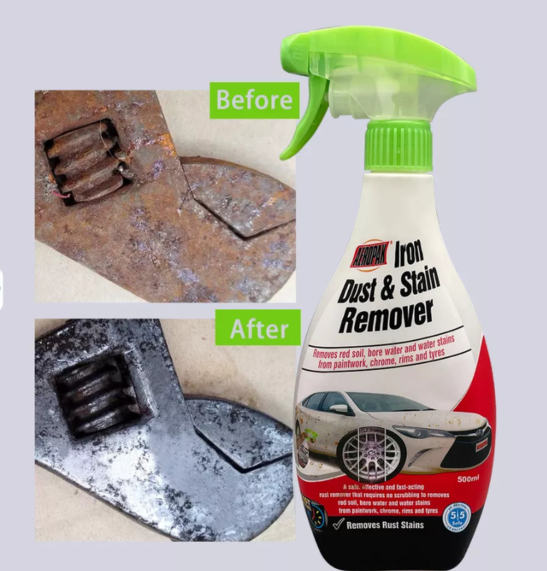 Aeropak Fast Acting Iron Rust Remover Spray Rust Stain Cleaner For Car