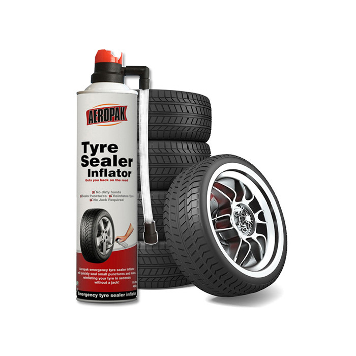 Aeropak Non Flammable Tire Sealant And Inflator Emergency Tyre Repair With Auto Shut Off