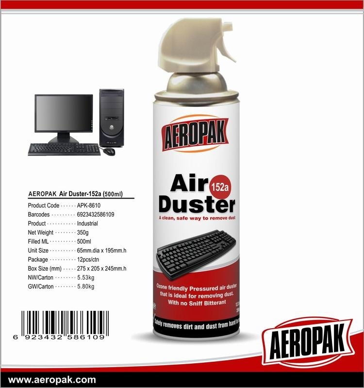Aeropak Portable Moisture Free Air Dusters H152a For Computer Keyboard