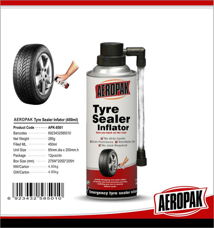 Tire repair spray tubless tyre fix inflator Tire Pump Sealer tyre fix inflator