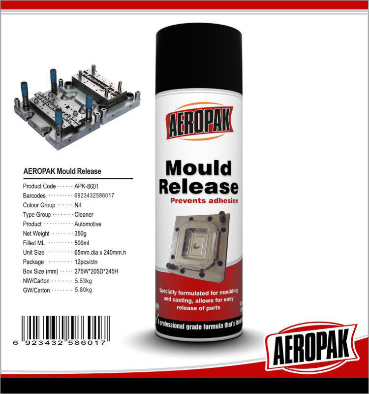 500ml Professional Metal Mould Cleaner Spray To Remove Oil / Grease / Soil