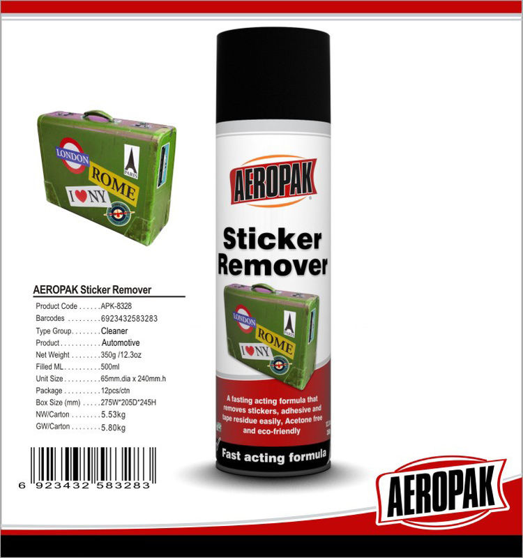 Safe Industrial Cleaning Products , Car Window / Paste Sticker Remover Spray