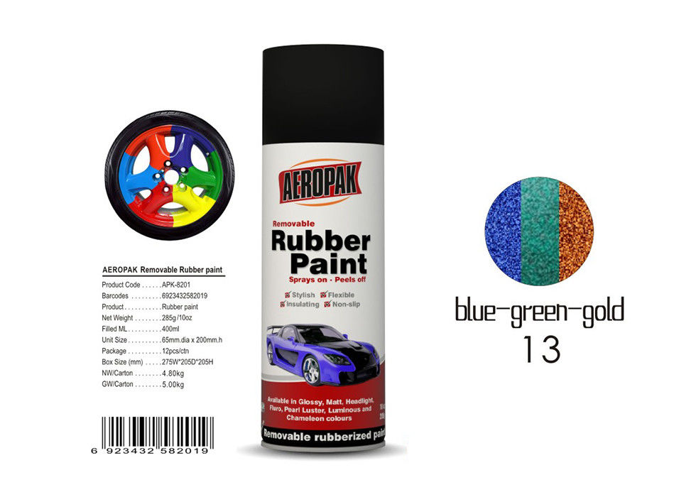 Insulate Rubber Coat Spray Paint Chameleon Blue - Green - Gold Color For Car Body